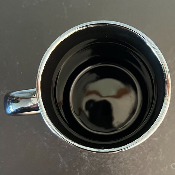 THRESHOLD Iridescent Luster Graphite w/ Purple Reflective Coffee Mug ~ Luminous - Picture 8 of 9